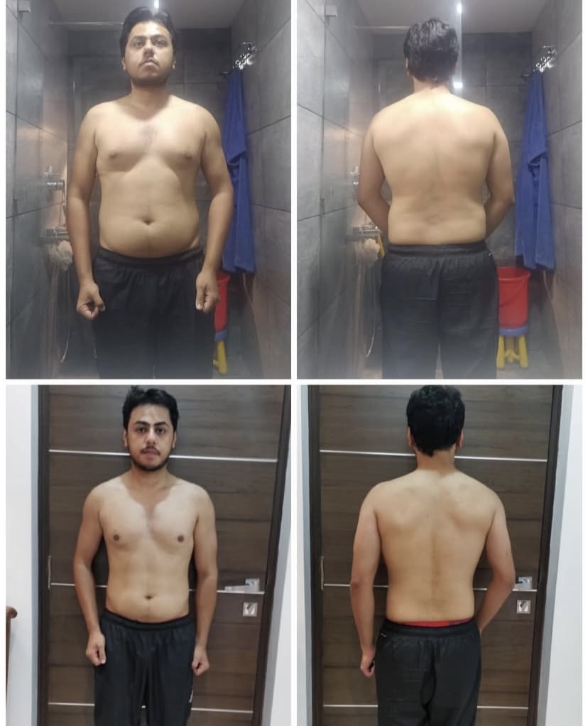 Client transformation — waist and posture change, Customised Programme